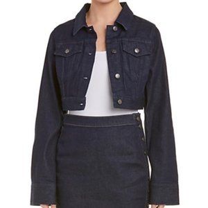 NWT Susana Monaco Crop Denim Jacket